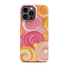 Pink Yellow Phone case for iPhone