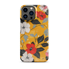 Yellow Floral Phone case for iPhone