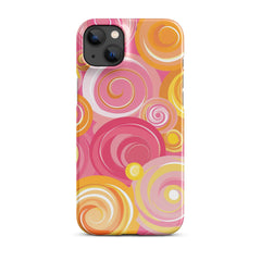 Pink Yellow Phone case for iPhone