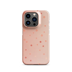 Peach Dots Phone case for iPhone