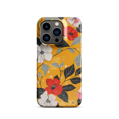 Yellow Floral Phone case for iPhone