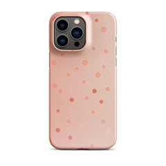 Peach Dots Phone case for iPhone