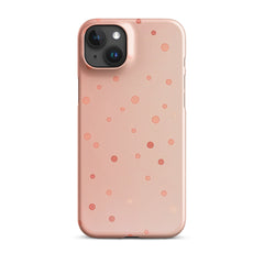 Peach Dots Phone case for iPhone