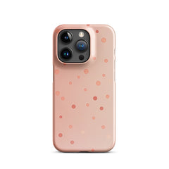 Peach Dots Phone case for iPhone