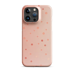 Peach Dots Phone case for iPhone