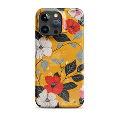 Yellow Floral Phone case for iPhone