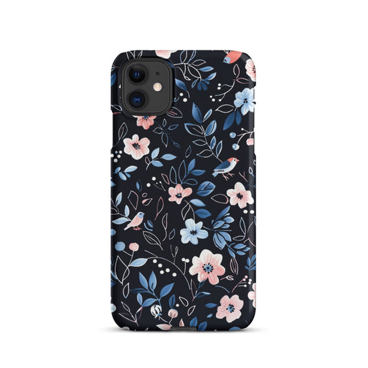 Blue Flowers Phone case for iPhone