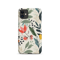 Botanical leaves Phone case for iPhone