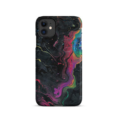 Black rainbow Phone case for iPhone