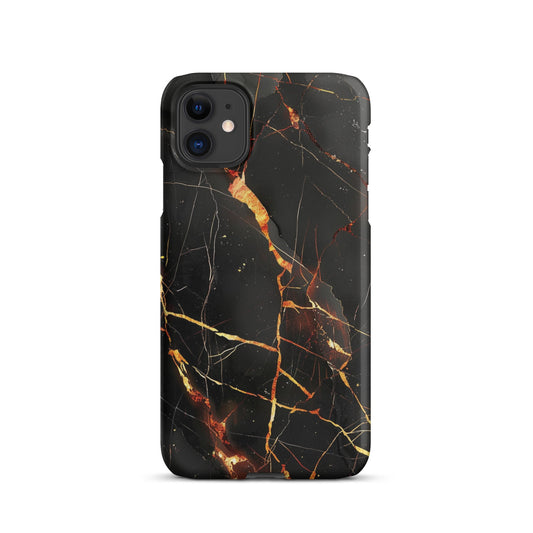 Black Marble Phone case for iPhone