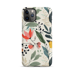 Botanical leaves Phone case for iPhone