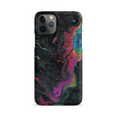 Black rainbow Phone case for iPhone