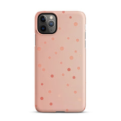 Peach Dots Phone case for iPhone