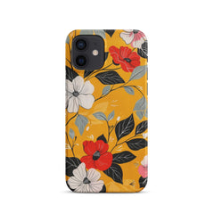 Yellow Floral Phone case for iPhone