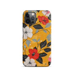 Yellow Floral Phone case for iPhone