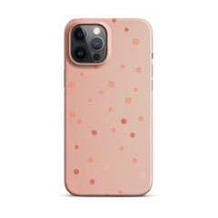 Peach Dots Phone case for iPhone