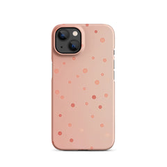 Peach Dots Phone case for iPhone