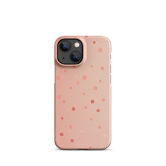 Peach Dots Phone case for iPhone