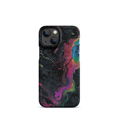 Black rainbow Phone case for iPhone