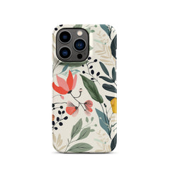 Botanical leaves Phone case for iPhone