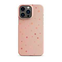 Peach Dots Phone case for iPhone