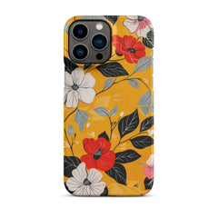 Yellow Floral Phone case for iPhone