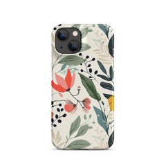 Botanical leaves Phone case for iPhone