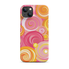 Pink Yellow Phone case for iPhone