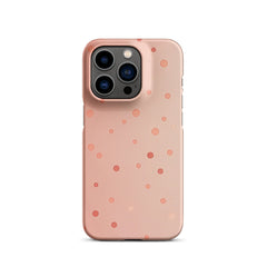 Peach Dots Phone case for iPhone