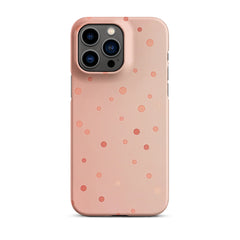 Peach Dots Phone case for iPhone