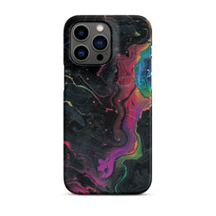 Black rainbow Phone case for iPhone