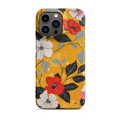 Yellow Floral Phone case for iPhone