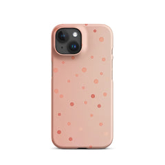 Peach Dots Phone case for iPhone