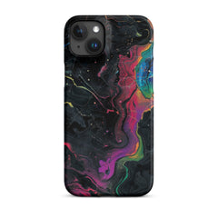 Black rainbow Phone case for iPhone