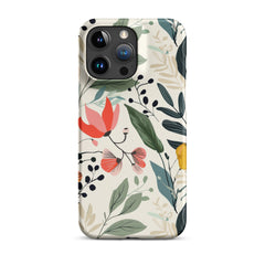 Botanical leaves Phone case for iPhone