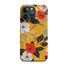 Yellow Floral Phone case for iPhone