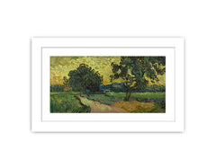 Landscape At Twilight By Van Gogh Framed Print