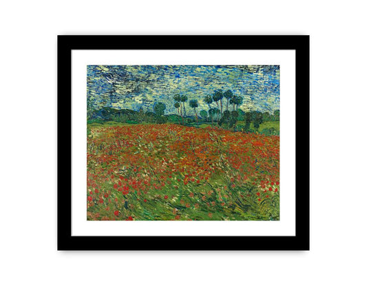 Poppy Field By Vincent Van Gogh Framed Print