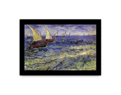 Boats Painting by Van Gogh Framed Print