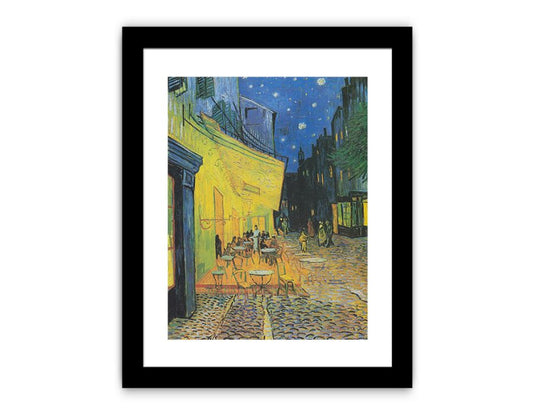 Cafe Terrace at Night Framed Print