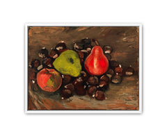 Still Life with Fruit and Chestnuts Canvas Print